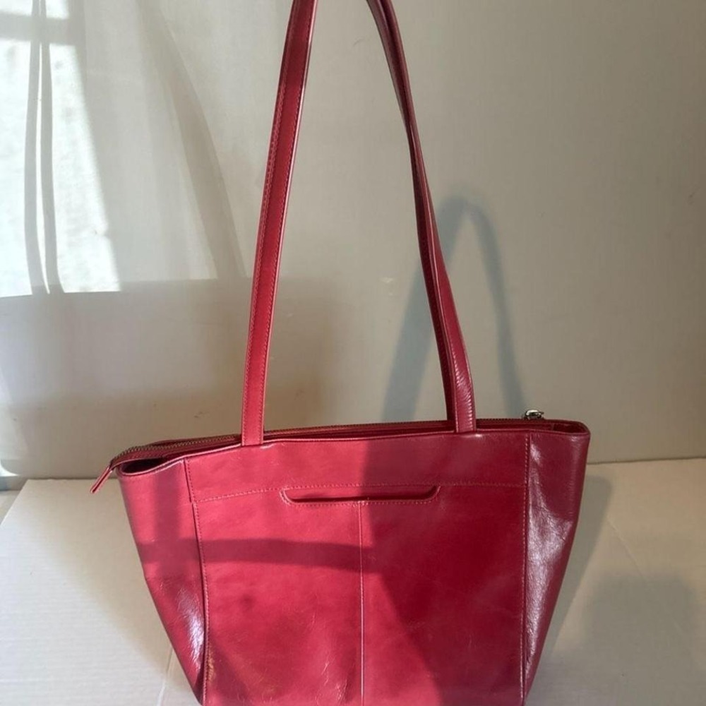 HObo Cranberry Leather tote.  Great condition!